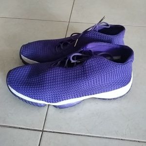 Jordan future purple sneakers